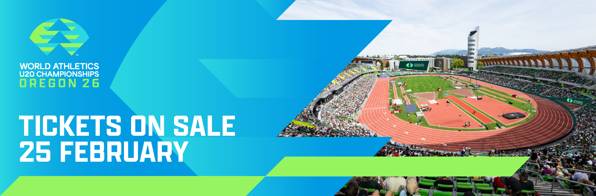 Tickets for World Athletics U20 Championships Oregon 26 On Sale February 25